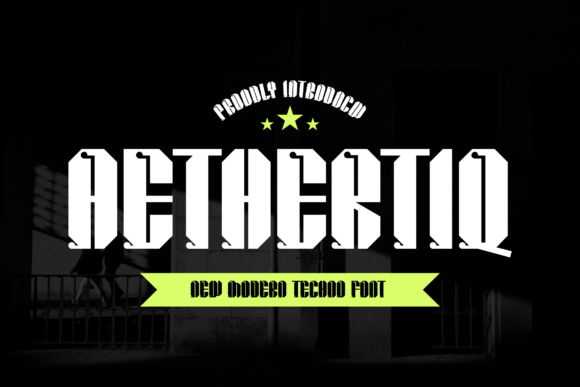 Aethertiq Font: A Modern Display Typeface for Digital Designers