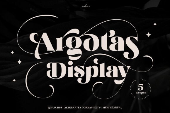 Argotas: A Display Font Built for Handmade Products and Creative Projects