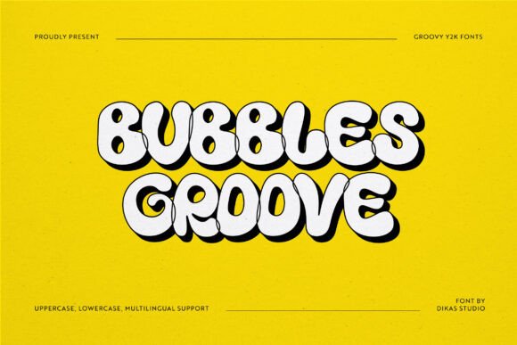 Bringing Playful Energy to Editorial Design with Bubbles Groove Font