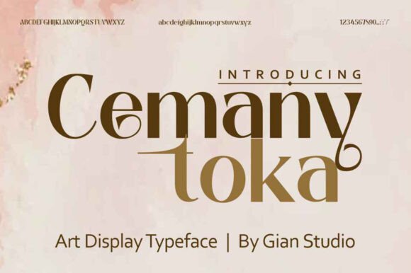Cemany Toka: A Display Typeface That Brings Luxury to Real Branding Work