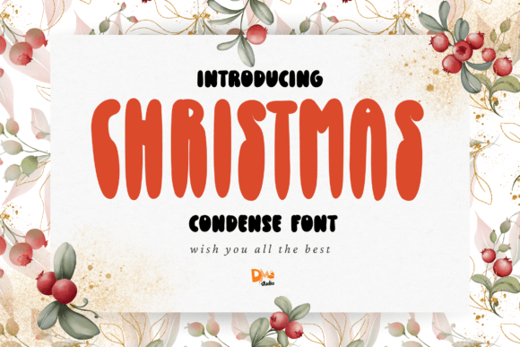 Chirstmas Condense: A Display Font for Holiday Branding