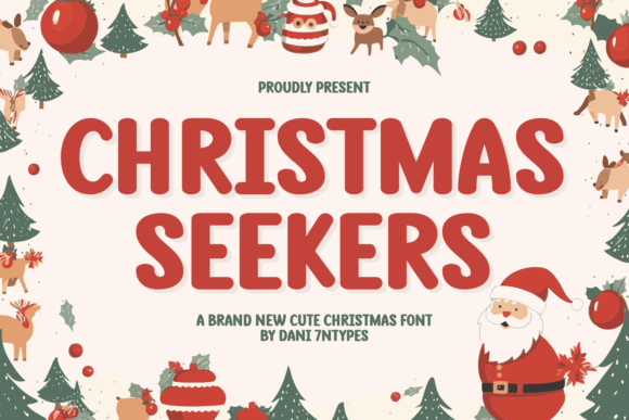 Christmas Seekers: A Festive Display Font for Editorial Design