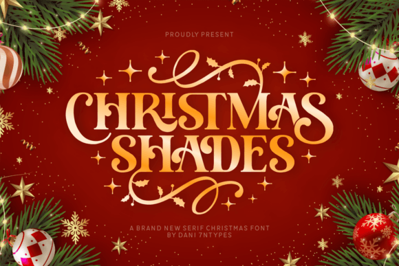 Christmas Shades: A Serif Font That Elevates Small Business Branding