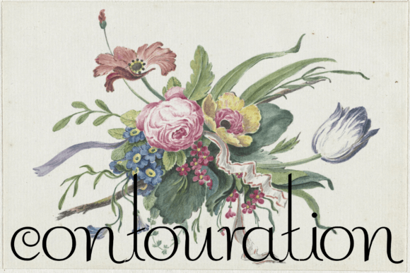 Contouration Font: A Retro Display Typeface for Handmade Products