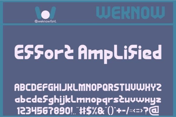 Effort Amplified: A Display Font That Brings Sci-Fi Edge to Real Branding Work