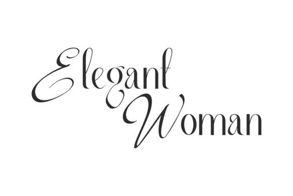 Elegant Woman Font: A Refined Display Typeface for Editorial Design