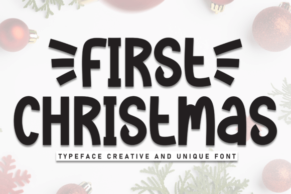 First Christmas Font: Sweet Handwritten Charm for Your Shop