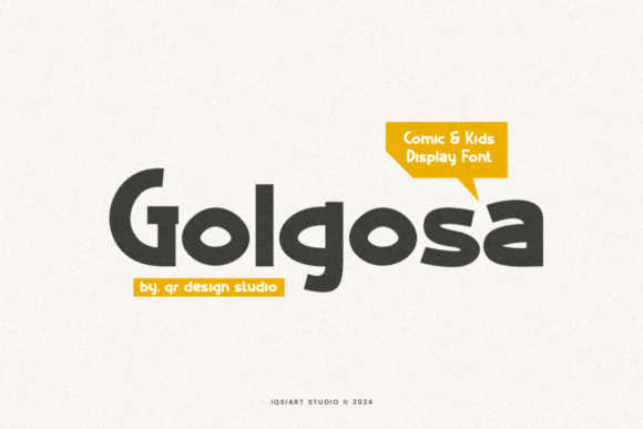 Golgosa Font: A Playful Display Typeface for Energetic Brands