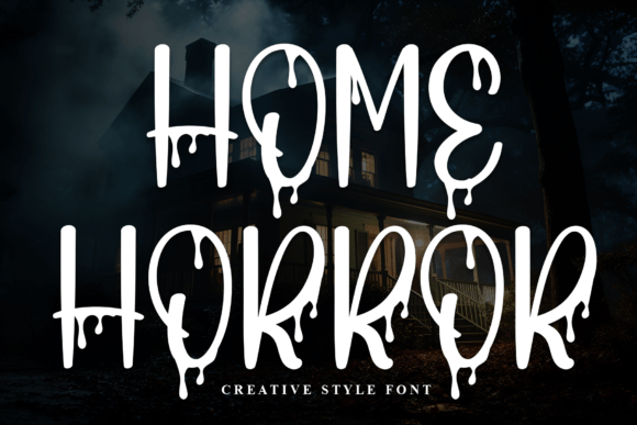 Home Horror: A Quirky Display Font for Editorial Design