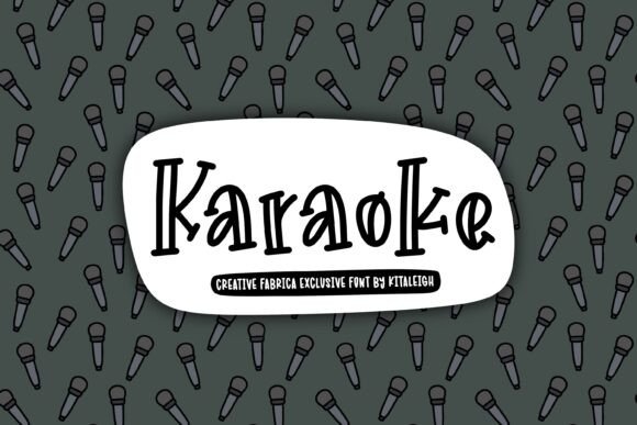 Karaoke Font: A Playful Display Typeface for Web Design