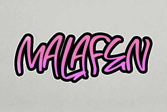 Malafen: Bold Handbrush Font for Editorial Design