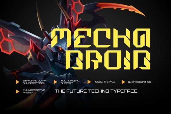 Mechadroid Font: Power Up Your Campaign Visuals