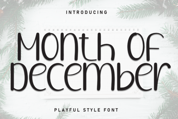 Month of December Font Brings Warmth to a Bakery Brand Identity