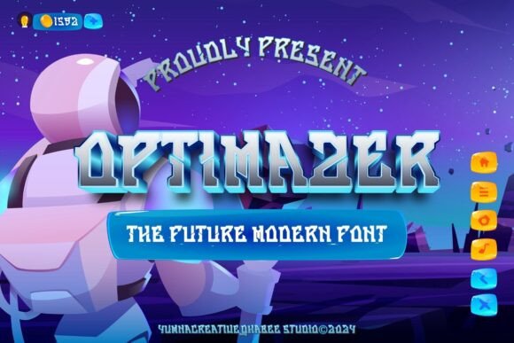 Optimazer Font: A Clean Display Typeface for Handmade Products