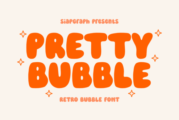 Pretty Bubble: A Display Font with Retro Charm for Editorial Design
