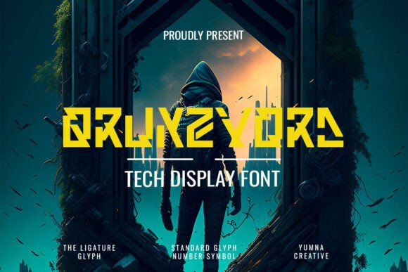 Qrunzvord: A Bold Display Font for Modern Editorial Design
