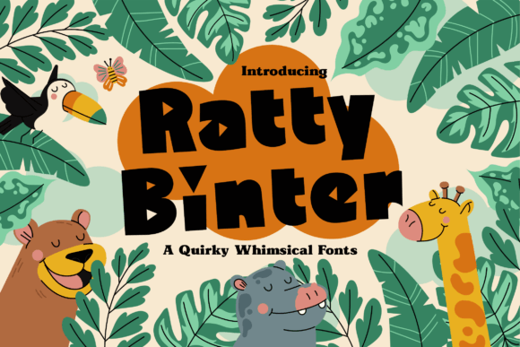 Ratty Binter Font: A Playful Display Typeface for Digital Projects