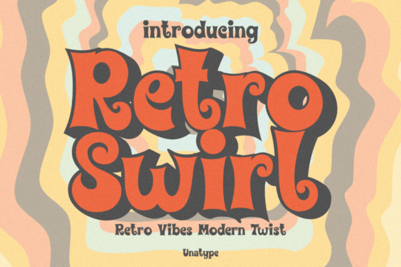 Retroswirl: A Display Font for Handmade Sellers and Crafters