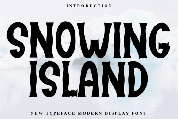 Snowing Island Font: A Cozy Display Typeface for Handmade Products