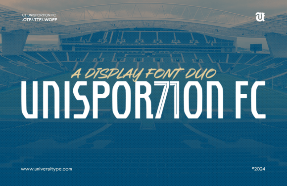 Unisportion: A Display Font Duo That Blends Athletic Energy with Classical Refinement