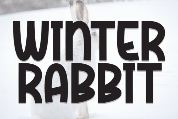 Winter Rabbit Font: A Playful Display Typeface for Cozy Campaigns