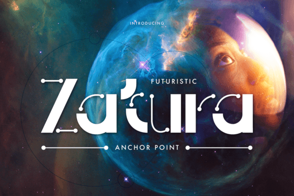 Zatura Font: A Geometric Display Typeface for Handmade Products