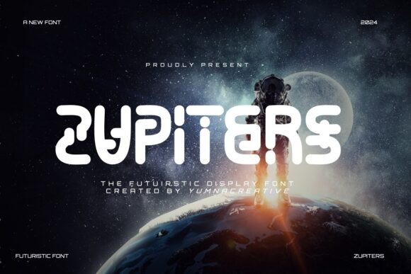 Zupiters: A Display Font That Brings Sci-Fi Style to Your Handmade Products